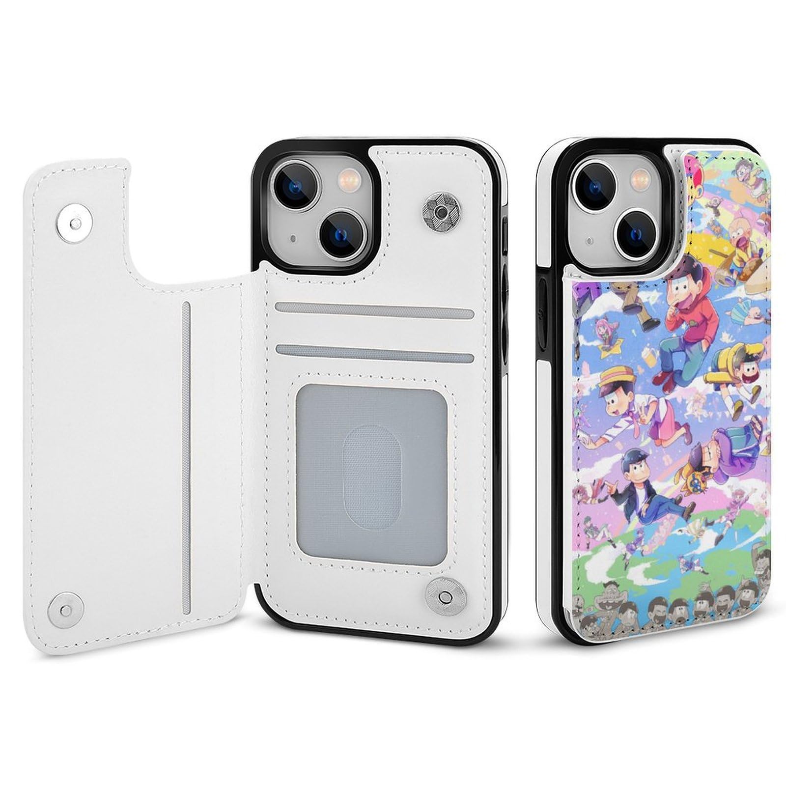 Amazon.co.jp: iPhone 12 ケース 手帳型 おそ松さん 全機種対応 カード